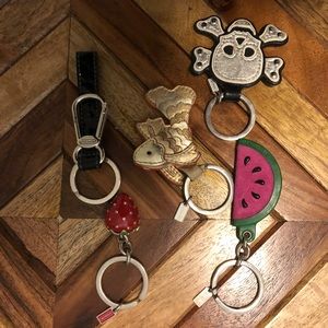 Coach Keychains LOT OF 5